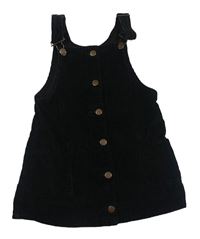 Černé manšestrové laclové šaty M&Co.