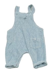 Světlemodré sametové laclové kraťasy se slony Next