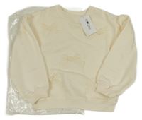 Nové - Smetanová mikina s mašlemi H&M