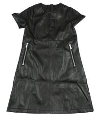 Černé koženkové šaty Primark