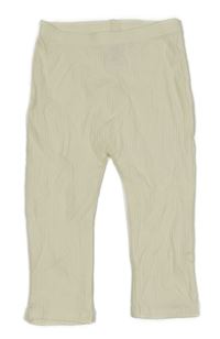 Smetanové žebrované legíny George