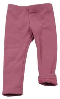 Fialové zateplené legíny Pocopiano