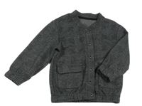 Šedo-černá kostkovaná propínací mikina F&F