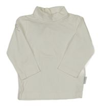 Bílý rolák s mašlí z kamínků 