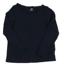 Tmavomodré triko H&M
