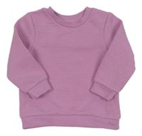 Lila žebrovaná mikina Primark