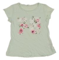 Mintový top s číslem H&M