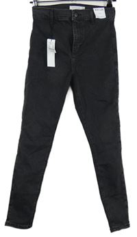 Dámské tmavošedé skinny rifle Topshop 
