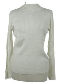 Dámský bílý žebrovaný svetr Primark 