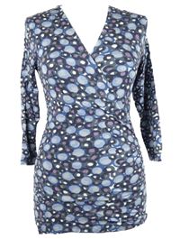 Dámské modré vzorované triko Boden 