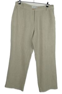 Dámské béžové volné kalhoty CollectionL