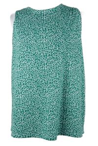 Dámský zeleno-bílý vzorovaný top M&S