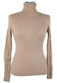 Dámský růžový žebrovaný svetrový rolák Primark 