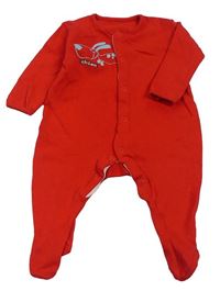 Červený overal s pejskem Mothercare