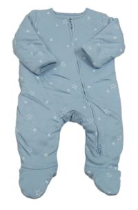 Modrý zateplený overal s hvězdami Primark