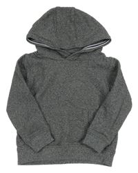 Šedá melírovaná mikina s kapucí M&S