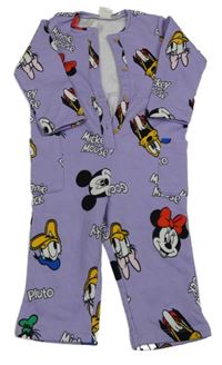 Fialová tepláková kombinéza s Disney přátely H&M