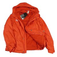 Nové - 3v1 Červená šusťáková celoroční bunda s nápisem a kapucí Dognose