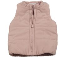 Světlerůžová šusťáková zateplená vesta F&F