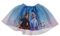 Světlemodro-barevná tylová sukně Frozen s Annou a Elsou C&A