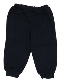 Tmavomodré tepláky H&M