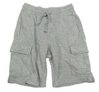 Šedé melírované kraťasy s kapsami H&M