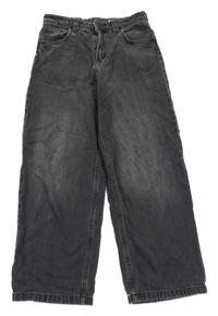 Antracitové široké rifle H&M