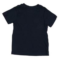 Tmavomodré tričko H&M