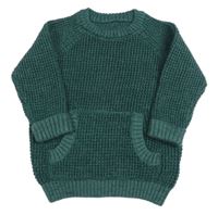 Tmavozelený svetr s kapsou Matalan