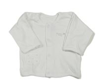 Bílé propínací triko s nápisem