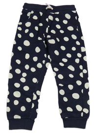 Tmavomodré puntíkaté tepláky Nutmeg