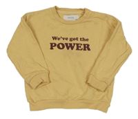 Béžopvá mikina s nápisem Reserved