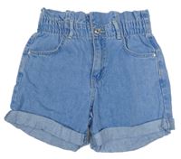 Modré riflové papar bag kraťasy Denim Co.