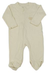 Světlebéžový overal s medvídkem 