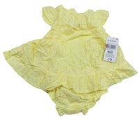 2set - Žluté plátěné šaty + kalhotky Matalan