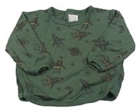 Khaki oversize mikina s raketami Mamas&Papas