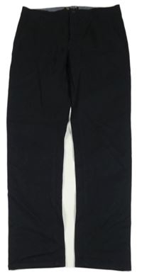 Černé plátěné chino kalhoty H&M