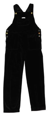 Černé sametové laclové kalhoty Calvin Klein