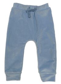 Světlemodré žebrované sametové kalhoty Nutmeg