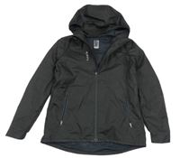 Černá funkční šusťáková sportovní bunda s kapucí Decatlon