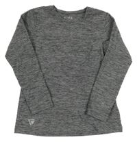 Šedé melírované sportovní triko Tchibo