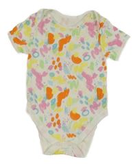 Bílo-barevné vzorované body Primark