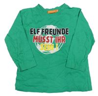 Zelené triko s míčem a nápisem Staccato