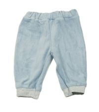 Světlemodré sametové kalhoty C&A