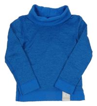 Modré funkční fleecové triko s rolákem Wed´ze