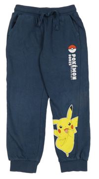 Tmavomodré tepláky Pikachu C&A