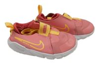 Růžové koženkovo/textilní botasky s logem Nike vel. 26