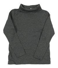 Tmavošedý melírovaný rolák Uniqlo