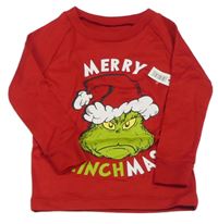 Nové - červené vánoční triko s Grinchem 