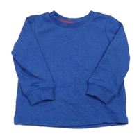 Safírové melírované vzorované mikinotriko St. Bernard